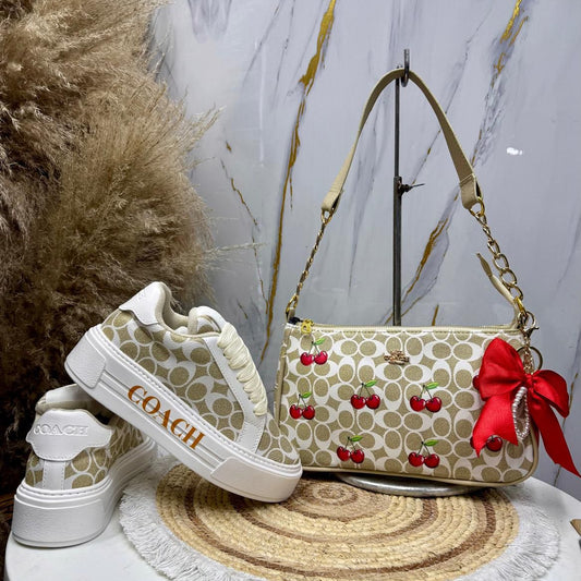 Combo Tenis + Bolso Baguette Cereza