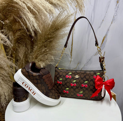 Combo Tenis + Bolso Baguette Cereza